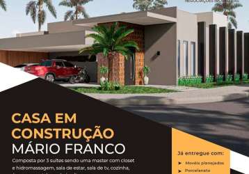 Casa em condomínio fechado com 3 quartos à venda na rua dom alexandre gonçalves do amaral, residencial mário de almeida franco, uberaba, 300 m2 por r$ 2.500.000