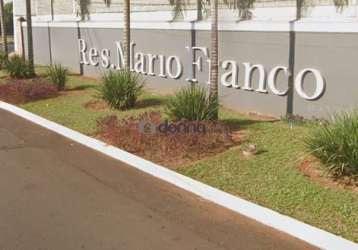 Terreno em condomínio fechado à venda na rua mário de almeida franco, residencial mário de almeida franco, uberaba por r$ 575.000