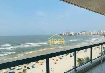 Apartamento com 3 dormitórios à venda, 164 m² por r$ 950.000,00 - praia das pitangueiras frente mar - guarujá/sp