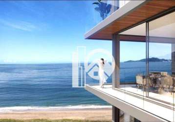 Apartamento de luxo frente para o mar, com 4 suítes à venda, 315 m² - indaiá litoral norte sp - caraguatatuba