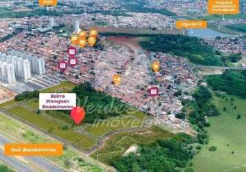 Terreno à venda no jardim bandeirantes, hortolândia  por r$ 213.000