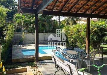 Casa com 3 dormitórios à venda, 194 m² por r$ 825.000,00 - badu - niterói/rj