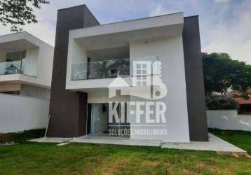 Casa com 3 dormitórios à venda, 122 m² por r$ 790.000,00 - itaipu - niterói/rj