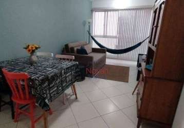 Apartamento com 1 dormitório para alugar, 65 m² por r$ 3.000,00/mês - boqueirão - santos/sp