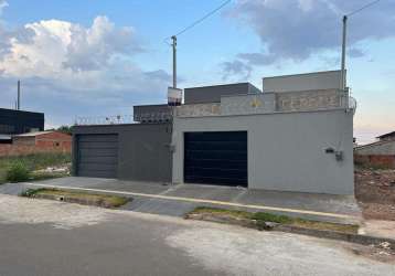 Casa para venda em aparecida de goiânia, jardim veneza, 3 dormitórios, 1 suíte, 2 banheiros, 2 vagas