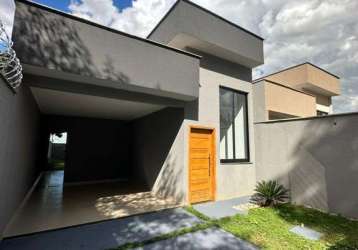 Casa para venda em aparecida de goiânia, jardim veneza, 3 dormitórios, 1 suíte, 3 banheiros, 2 vagas