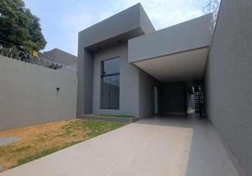 Casa para venda em aparecida de goiânia, vila maria, 3 dormitórios, 1 suíte, 3 banheiros, 2 vagas