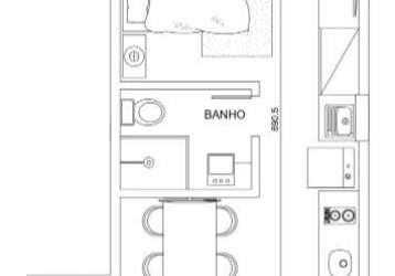 Apartamento com 1 quarto à venda - buritis