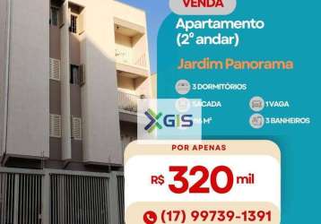 Apartamento - 3 dormitórios - jardim panorama - r$ 320.000