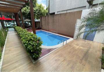 Vendo apartamento mobiliado, 35 m², 01 quarto, 01 vaga, piscina, na tamarineira