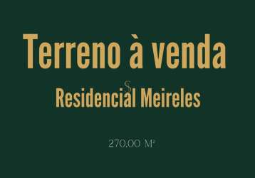 Terreno à venda - residencial meireles , franca/sp