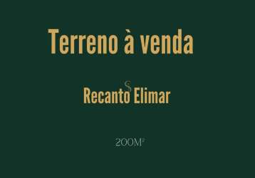 Terreno à venda - recanto elimar, franca/sp