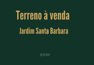 Terreno à venda - jardim santa bárbara, franca/sp