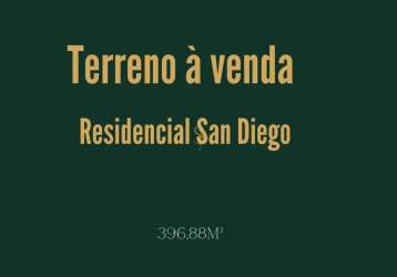 Terreno à venda - residencial san diego, franca/sp