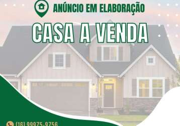 Casa à venda - residencial zanetti, franca/sp