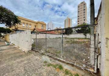 Terreno comercial para alugar na rua culto à ciência, 229, botafogo, campinas por r$ 10.000