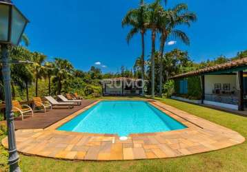 Casa em condomínio fechado com 5 quartos à venda na rua eliseu teixeira de camargo, 700, sítios de recreio gramado, campinas, 750 m2 por r$ 6.500.000