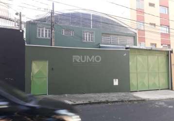 Barracão / galpão / depósito à venda na serra da mantiqueira, 207, jardim proença, campinas, 382 m2 por r$ 1.150.000