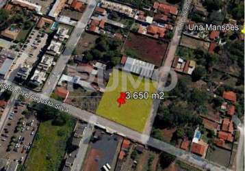 Terreno comercial à venda na rua júlio de souza vale, 06354, mansões santo antônio, campinas por r$ 5.840.000