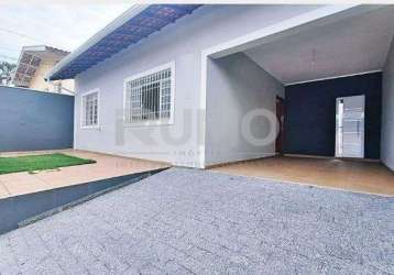 Casa com 3 quartos à venda na rua ermênio oliveira penteado, 267, parque são quirino, campinas, 165 m2 por r$ 615.000