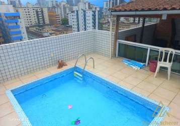 Cobertura com 3 dorms, guilhermina, praia grande - r$ 570 mil, cod: 1026