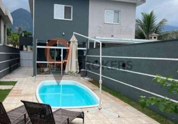 Sobrado a venda morada da praia porteira fechada 3 quartos 1 suite piscina - oportunidade -  bertioga