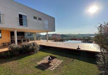 Casa com 4 dormitórios à venda, 483 m² por r$ 3.800.000,00 - condomínio aguas claras - piracaia/sp