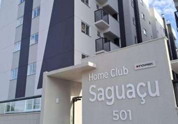 Apartamento no saguaçú com 2 quartos para venda, 66 m²