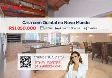 Casa com 407 m², moderna e reformada, com 4 quartos no novo mundo