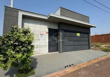 Casa com nova com três quartos (suíte) (closet) - parque das árvores em birigui - sp