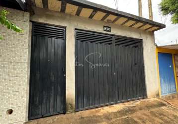 Casa a venda no bairro portal da perola: casa com dois quartos, sala, cozinha, banheiro social e garagem descoberta para dois veículos