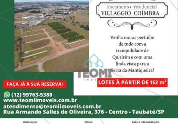 Terreno à venda, 152 m² por r$ 152.000,00 - quiririm - taubaté/sp