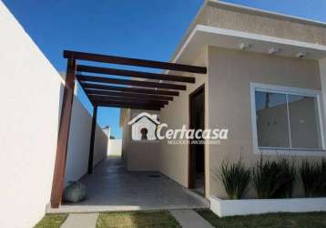 Casa com 3 dormitórios à venda, 73 m² por r$ 299.000,00 - recanto do sol - são pedro da aldeia/rj