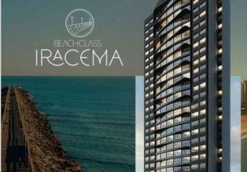 Repasse beach class iracema, apartamento com 29m² a 400m do aterro da praia de iracema