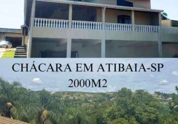 Chácara em atibaia, com 2000m2 de área total, muito verde e qualidade de vida!