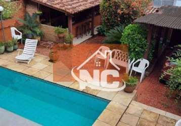 Casa com 6 dormitórios à venda, 600 m² por r$ 780.000,00 - santa rosa - niterói/rj