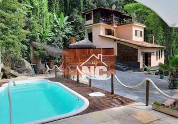 Casa com 4 quartos à venda, 450 m² por r$ 1.100.000 - recanto de itaipuaçu - maricá/rj