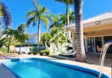 Casa com 4 dormitórios à venda, 329 m² por r$ 1.600.000,00 - ubatiba - maricá/rj