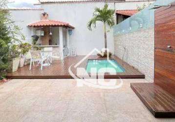 Novos começos vende - casa com 3 quartos à venda, 120 m² por r$ 795.000 - serra grande - niterói/rj