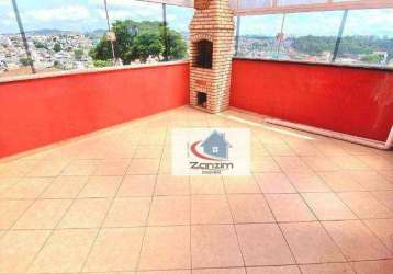 Cobertura com 2 dormitórios à venda, 74 m² por r$ 365.000,00 - jardim cristiane - santo andré/sp