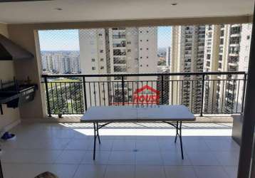 Apartamento com 3 dormitórios para alugar, 122 m² por r$ 8.000,00/mês - jardim flor da montanha - guarulhos/sp