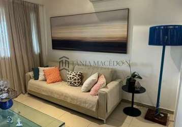 Apartamento sky à venda com 119m², 3 suítes, varanda gourmet, sala, cozinha,  despensa,muro alto, i