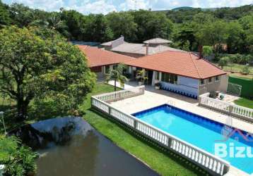 Casa para locação térrea em jundiaí  com  logo, piscina e campo