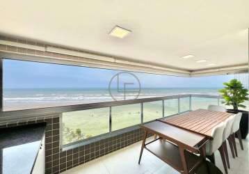 Apartamento frente mar finamente mobiliado com lazer completo