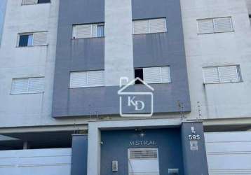 Confortável apartamento com 3 dormitórios à venda, 110 m² por r$ 700.000 - primavera - pouso alegre/mg