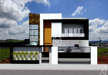 Casa com 3 dormitórios à venda, 313 m² por r$ 2.200.000 - residencial astúrias - pouso alegre/mg