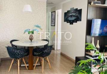 Apartamento com 2 quartos à venda na rua ézio wagner da silva, 114, jardim roseira, campinas, 51 m2 por r$ 298.000