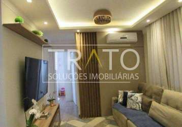 Apartamento com 2 quartos à venda na rua lucindo silva, 299, parque fazendinha, campinas, 60 m2 por r$ 365.000