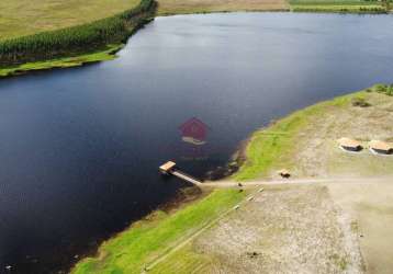 Lote no condomínio fazenda real com vista permanente para o lago.