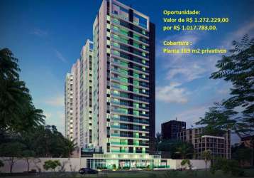 Oportunidade  cobertura - centro jlle - 169m2 -valor  r$ 1.272.229,00 por r$ 1.017.783,00